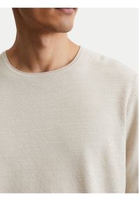 Marc O'Polo Sweter 526 5023 60080 Beżowy Regular Fit. Typ kołnierza: polo. Kolor: beżowy. Materiał: bawełna #4