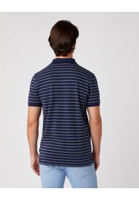 Wrangler - MĘSKIE POLO WRANGLER SS YD STRIPE POLO NAVY W7ALKD114 112131349. Typ kołnierza: polo #3