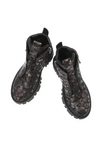 Czarne Botki Artiker Stylowe Obuwie Damskie. Okazja: na co dzień. Kolor: czarny. Materiał: skóra. Styl: elegancki #2