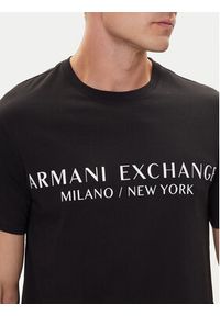 Armani Exchange T-Shirt 8NZT72 Z8H4Z 1200 Czarny Slim Fit. Kolor: czarny. Materiał: bawełna #3