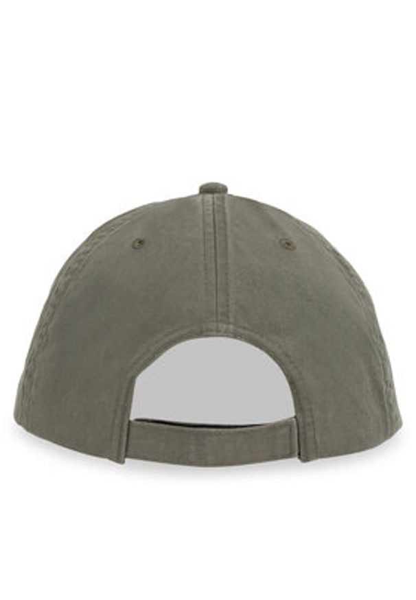 Tommy Jeans Czapka z daszkiem Tjm Linear Washed Cap AM0AM13355 Zielony. Kolor: zielony. Materiał: bawełna, materiał