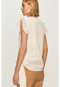 Silvian Heach - T-shirt. Okazja: na co dzień. Kolor: biały. Materiał: dzianina. Wzór: gładki. Styl: casual #6