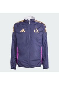 Adidas - Kurtka odwracalna LA Galaxy Anthem 2025/26. Kolor: biały. Sport: piłka nożna