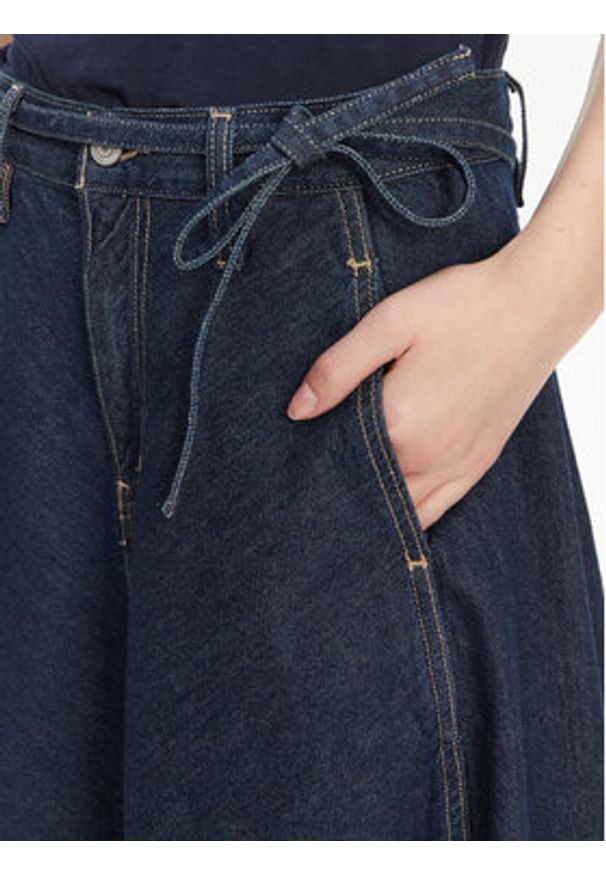 Levi's® Spódnica jeansowa XL 001T4-0001 Granatowy Loose Fit. Kolor: niebieski. Materiał: bawełna