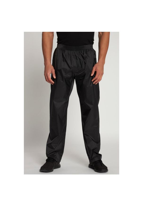 JAY-PI - Męskie Spodnie przeciwdeszczowe outdoor bardzo lekkie wodoodporne. Kolekcja: plus size. Kolor: czarny. Materiał: materiał, poliamid. Sport: outdoor