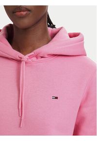 Tommy Jeans Bluza Flag DW0DW19958 Różowy jasny Regular Fit. Kolor: różowy. Materiał: bawełna #5