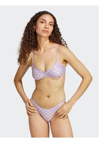 Adidas - adidas Góra od bikini Originals Monogram Swim Top H49589 Fioletowy. Kolor: fioletowy. Materiał: syntetyk #6