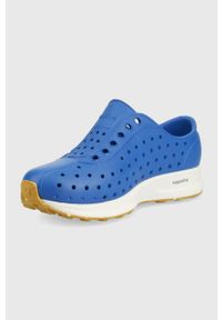 Native tenisówki dziecięce. Nosek buta: okrągły. Kolor: niebieski. Materiał: materiał, guma. Wzór: motyw zwierzęcy #3