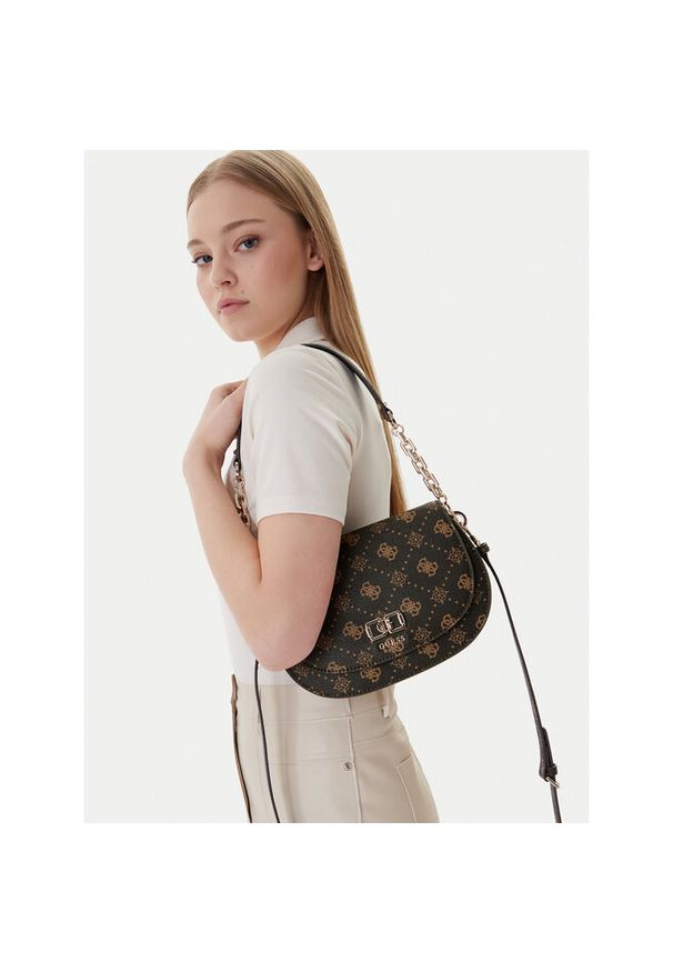 Torebka Guess. Kolor: brązowy
