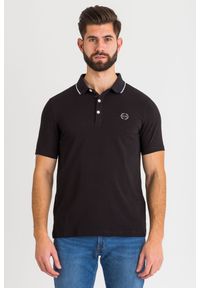 POLO Armani Exchange. Typ kołnierza: polo. Wzór: jednolity, nadruk. Styl: sportowy