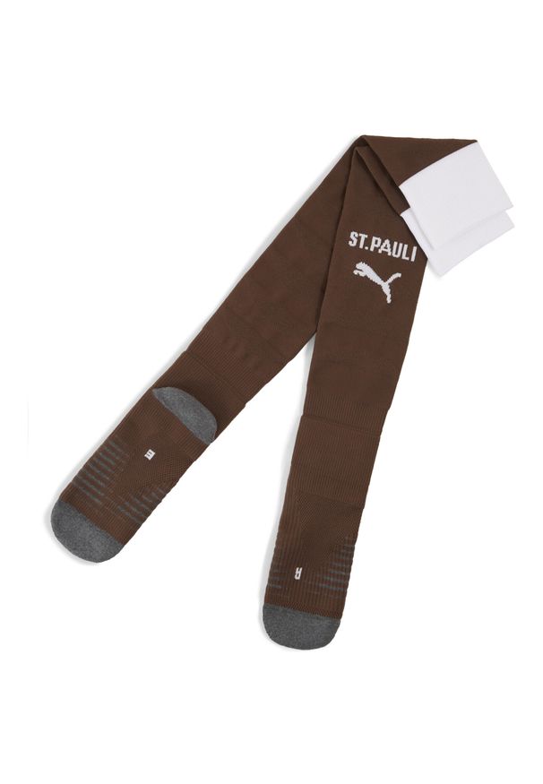 Puma - Męskie skarpety FC St. Pauli 25/26 PUMA Espresso Brown White. Kolor: biały, wielokolorowy, brązowy. Sport: piłka nożna