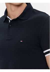 TOMMY HILFIGER - Tommy Hilfiger Polo Monotype MW0MW34737 Granatowy Slim Fit. Typ kołnierza: polo. Kolor: niebieski. Materiał: bawełna