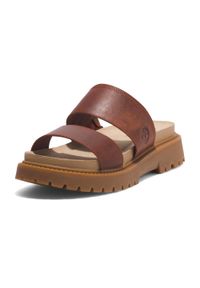 Klapki damskie Timberland Clairemont Way. Kolor: brązowy