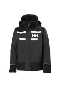 Kurtka wodoodporna dla dzieci Helly Hansen Salt port 2.0. Kolor: czarny, brązowy, wielokolorowy #1