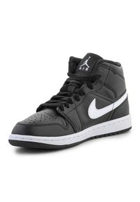Buty Nike Air Jordan 1 Mid W DV0991-001 czarne. Okazja: na co dzień. Kolor: czarny. Materiał: materiał. Model: Nike Air Jordan #6
