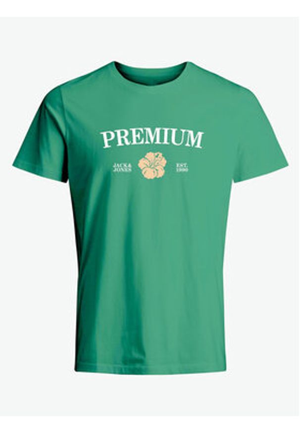 Jack & Jones T-Shirt Jprblaalfie 12259673 Zielony Regular Fit. Kolor: zielony. Materiał: bawełna