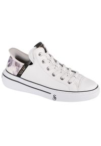 skechers - Buty do chodzenia męskie Skechers Snoop One. Kolor: biały. Materiał: skóra. Szerokość cholewki: normalna. Sport: turystyka piesza