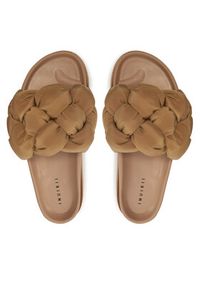 Inuikii Klapki Puffer Braided 70103-177 Brązowy. Kolor: brązowy. Materiał: materiał #5