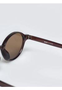 Big-Star - Okulary przeciwsłoneczne damskie brązowe Narani 803. Kształt: okrągłe. Kolor: brązowy. Materiał: denim #7