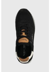 Pepe Jeans sneakersy LONDON STREET M kolor czarny PMS31013. Nosek buta: okrągły. Zapięcie: sznurówki. Kolor: czarny. Materiał: guma #3