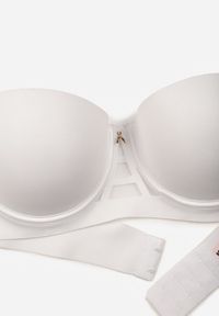 Renee - Biały Klasyczny Biustonosz Typu Balkonetka Doriesana. Kolor: biały. Materiał: jeans #6