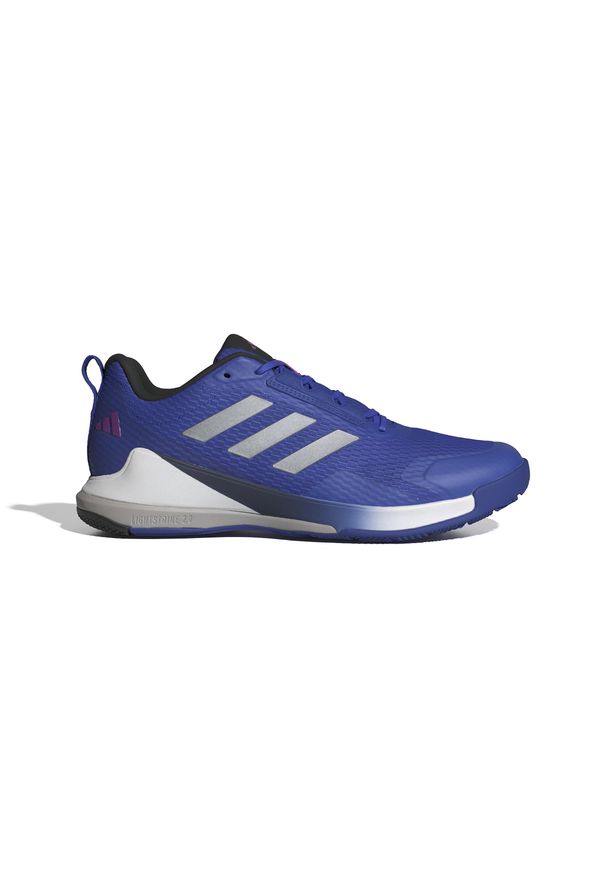Adidas - Buty halowe adidas Novaflight 2. Kolor: szary, niebieski, wielokolorowy. Sport: siatkówka