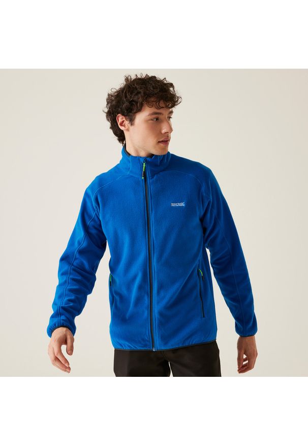 Regatta - Polar turystyczny męski Hadfield. Kolor: niebieski. Materiał: polar. Sport: turystyka piesza