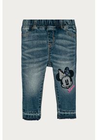 GAP - Jeansy dziecięce Disney 80-110 cm. Kolor: niebieski. Materiał: jeans. Wzór: motyw z bajki #1