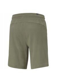 Puma - Shorty Męskie Logo Modern Basic. Kolor: zielony. Sport: turystyka piesza