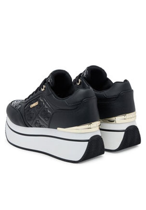 Guess Sneakersy 176255 Czarny. Kolor: czarny. Materiał: skóra
