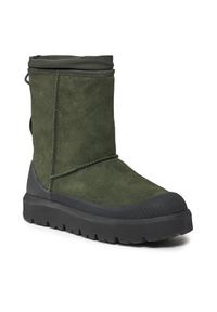 Ugg Śniegowce M Classic Short Weather Hybrid 1143992 Khaki. Kolor: brązowy. Materiał: skóra #2