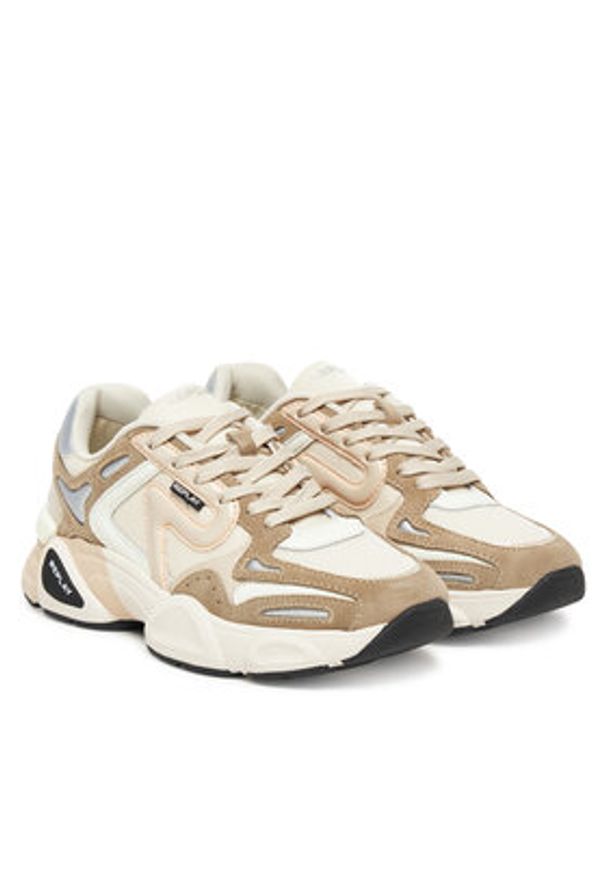 Replay - REPLAY Sneakersy GWS9N .000.C0012T Beżowy. Kolor: beżowy. Materiał: skóra