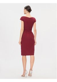 Rinascimento Sukienka koktajlowa CFC0116209003 Bordowy Slim Fit. Kolor: czerwony. Materiał: syntetyk. Styl: wizytowy #5