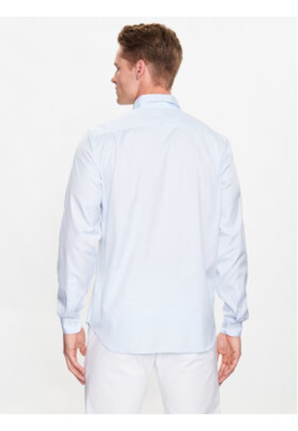 Lacoste Koszula CH2933 Błękitny Regular Fit. Kolor: niebieski. Materiał: bawełna