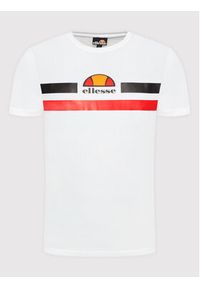 Ellesse T-Shirt Aprel SHM06453 Biały Regular Fit. Kolor: biały. Materiał: bawełna