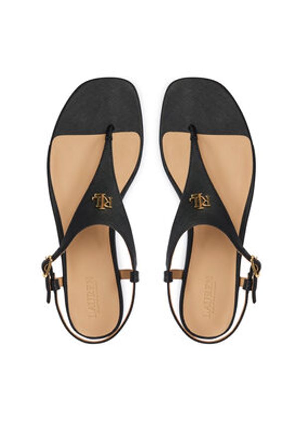 Lauren Ralph Lauren - LAUREN RALPH LAUREN Sandały 802982881002 Czarny. Kolor: czarny. Materiał: skóra