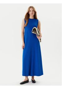 United Colors of Benetton - United Colors Of Benetton Sukienka codzienna 3BL0DV01R Niebieski Regular Fit. Okazja: na co dzień. Kolor: niebieski. Materiał: bawełna. Typ sukienki: proste. Styl: casual #4