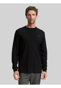 Męski Longsleeve Tom Tailor Basic Black 1048902 29999. Długość rękawa: długi rękaw #1
