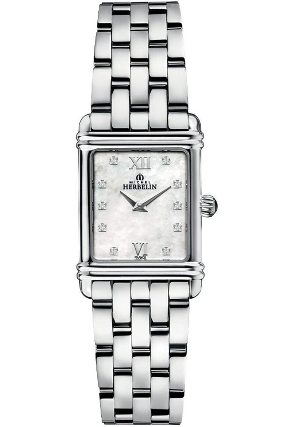 HERBELIN - Zegarek damski Herbelin 17478B59 CYRKONIE srebrny. Kolor: srebrny