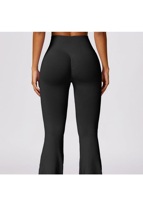 Intica - Legginsy sportowe push-up z wysokim stanem do treningu Chrysi. Stan: podwyższony. Kolor: różowy. Materiał: materiał. Sport: fitness