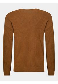 Sisley Sweter 1041T102A Brązowy Regular Fit. Kolor: brązowy. Materiał: syntetyk #6