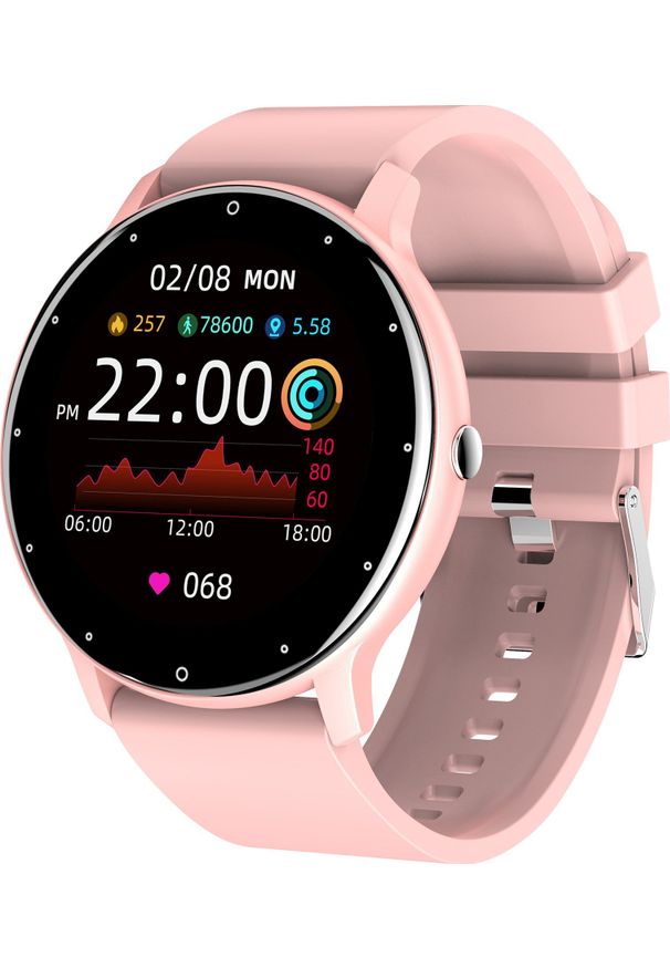 Smartwatch Gravity Asperia GT1-1 Różowy. Rodzaj zegarka: smartwatch. Kolor: różowy