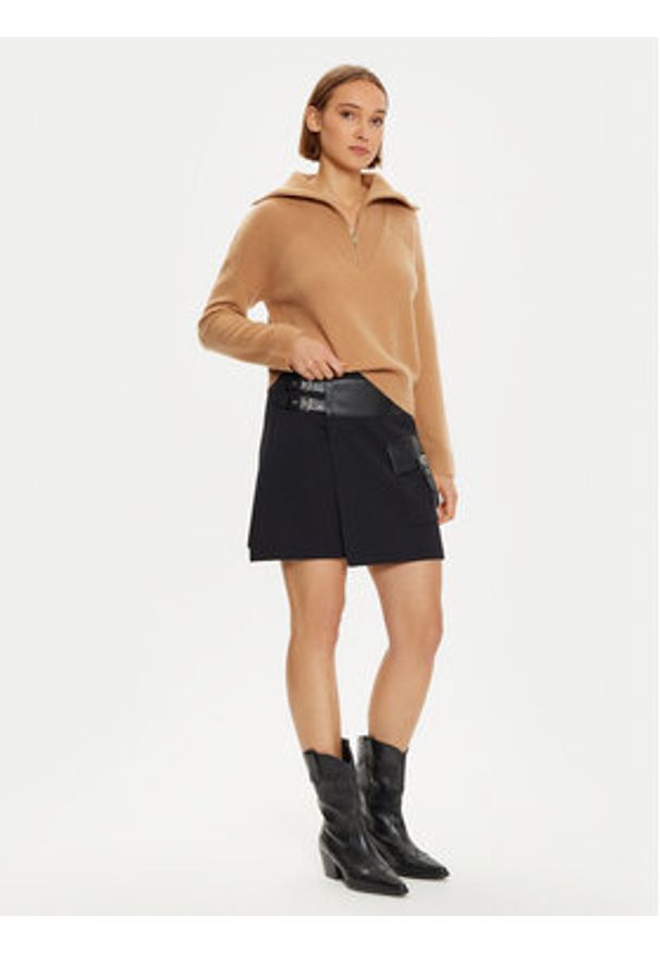 Liu Jo Spódnica mini WF4227 MA05P Czarny Regular Fit. Kolor: czarny. Materiał: syntetyk