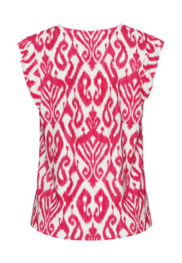 Pieces Bluzka Nya 17147804 Różowy Regular Fit. Kolor: różowy. Materiał: wiskoza