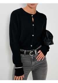Sinsay - Rozpinany sweter - czarny. Kolor: czarny