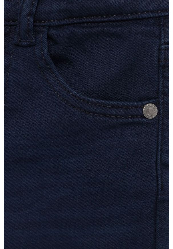 Guess Szorty jeansowe dziecięce kolor granatowy regulowana talia. Okazja: na co dzień. Kolor: niebieski. Materiał: jeans. Styl: casual