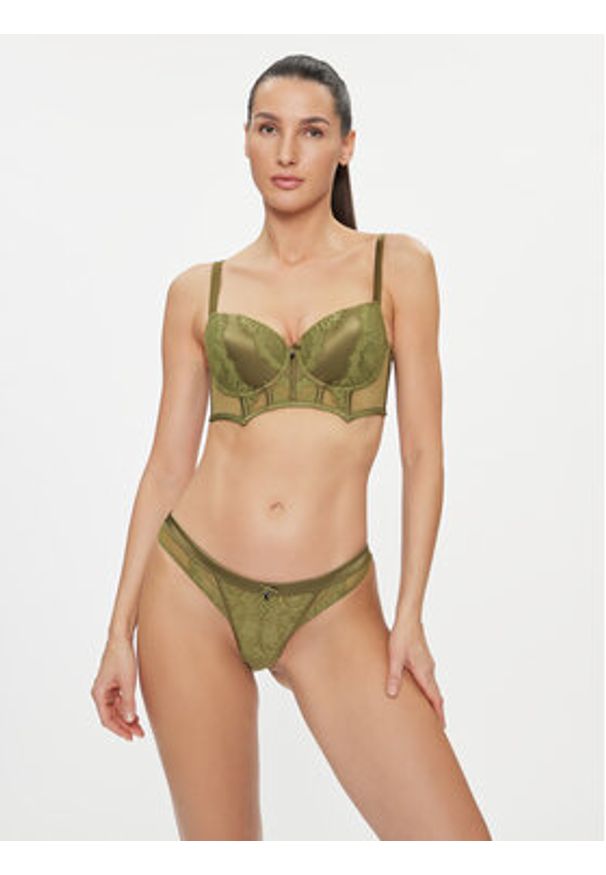Hunkemöller Stringi Amelie String R 203525 Zielony. Kolor: zielony. Materiał: syntetyk