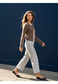 Sinsay - Jeansy culotte - szary. Kolor: szary #1