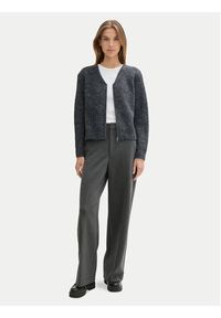 Tom Tailor Denim Kardigan 1043968 Szary Relaxed Fit. Kolor: szary. Materiał: syntetyk