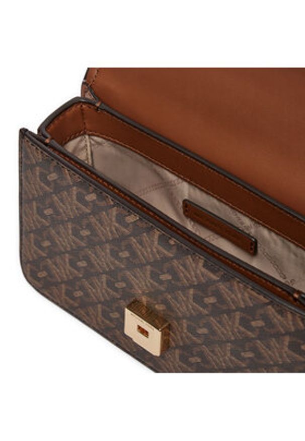 MICHAEL Michael Kors Torebka Delancey 32T4GD8C5B Brązowy. Kolor: brązowy. Materiał: skórzane